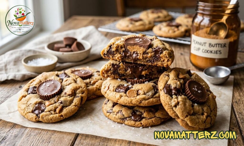 Peanut Butter Cup Cookies (Bakery-Style, Soft & Chewy)
