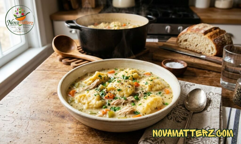Super Easy Chicken and Dumplings